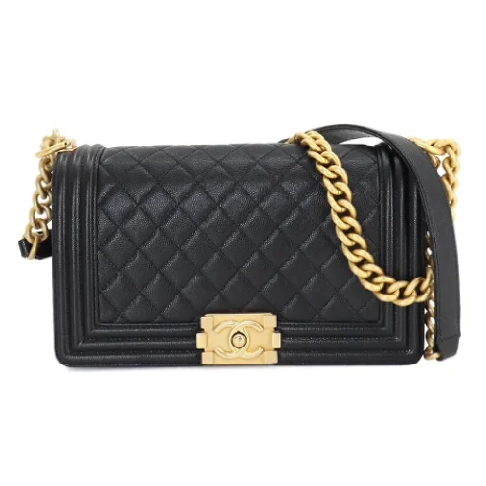 Chanel Vintage Pre-owned Leather chanel-bags Black Dames