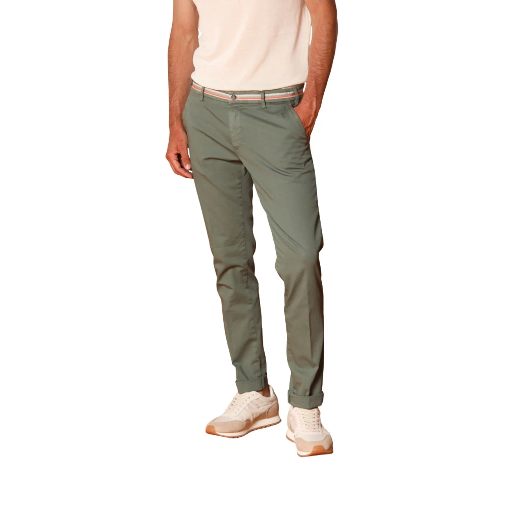 Mason's Mannelijk Groente Groene Extra Slim Fit Chino Broek