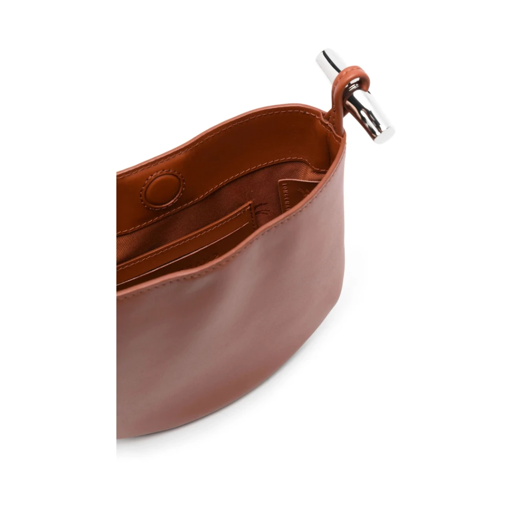 Longchamp Paris Kalfsleren Schoudertas Orange Dames