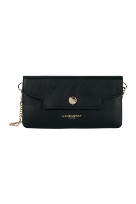 Grace Flap Clutch Svart Läder