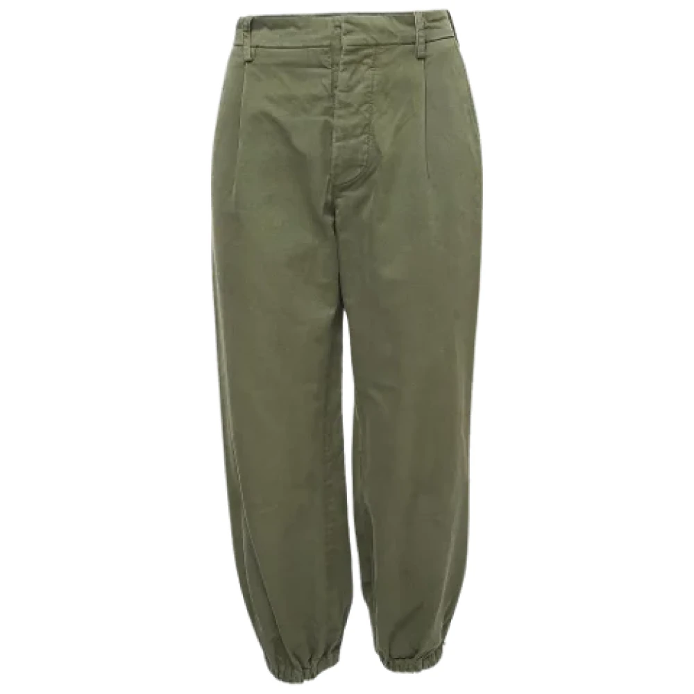 Marni Pre-owned Cotton bottoms Green Dames
