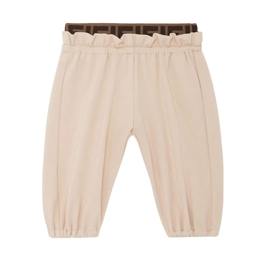 Fendi Unisex Beige Pantalone Punto Milano
