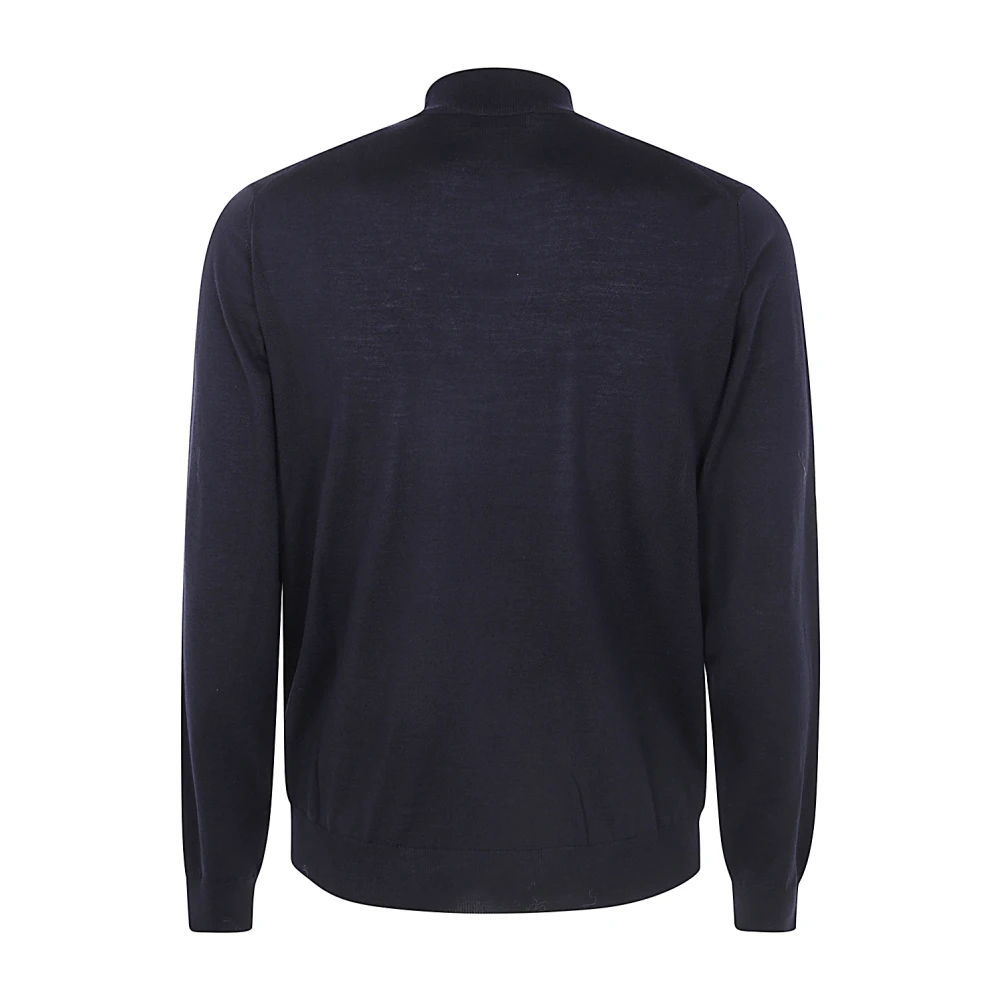 Filippo De Laurentiis Blauwe Merinos Coltrui Trui Blue Heren