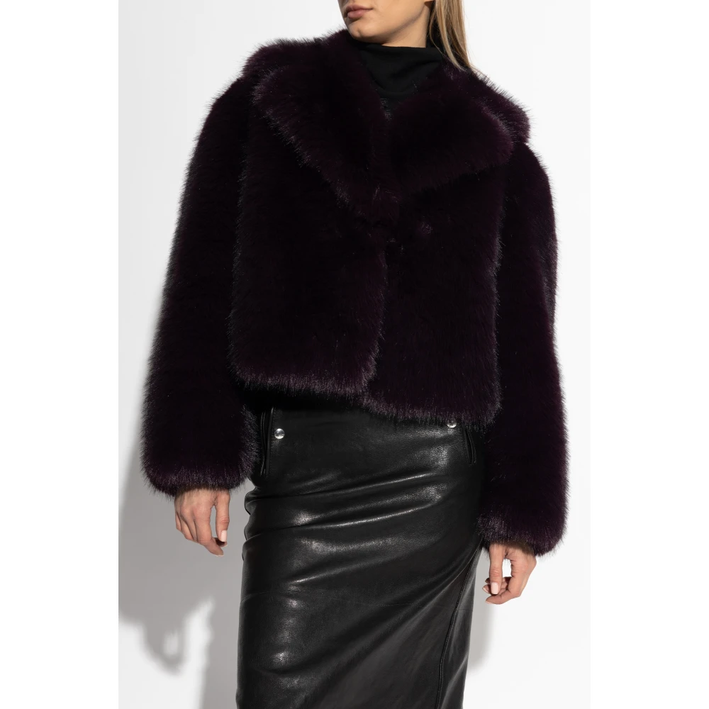 Stand Studio Shearling jas Samara Purple Dames