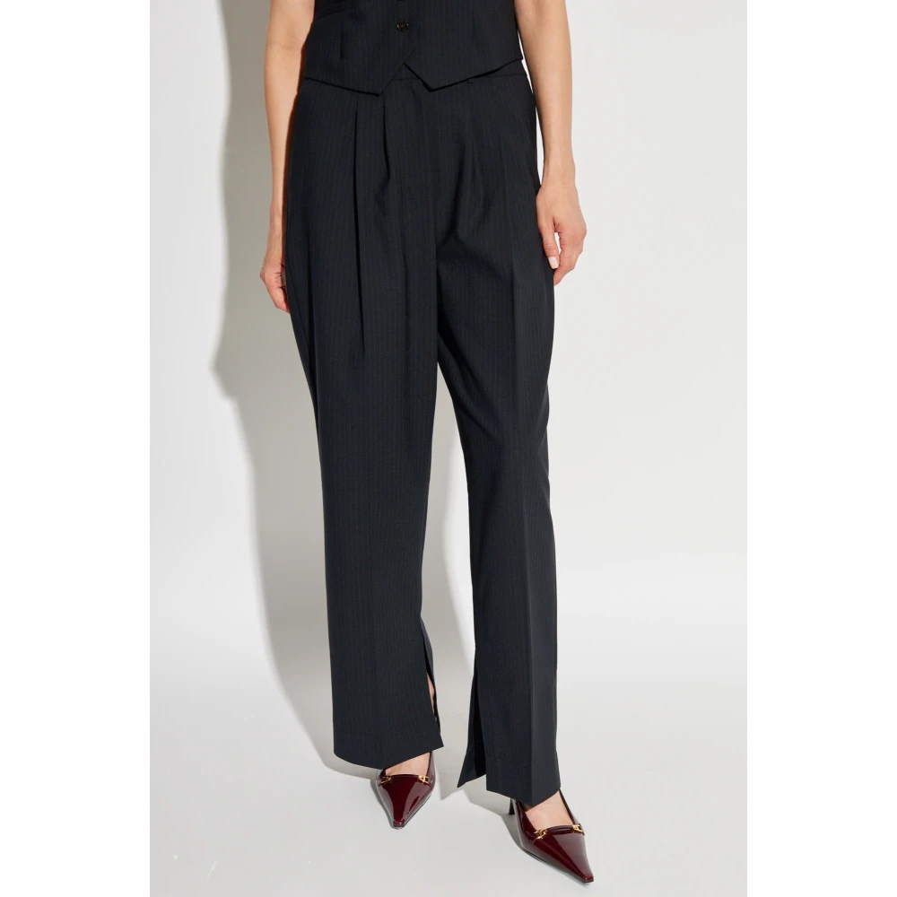 Birgitte Herskind Geplooide broek 'Rupert' Blue Dames
