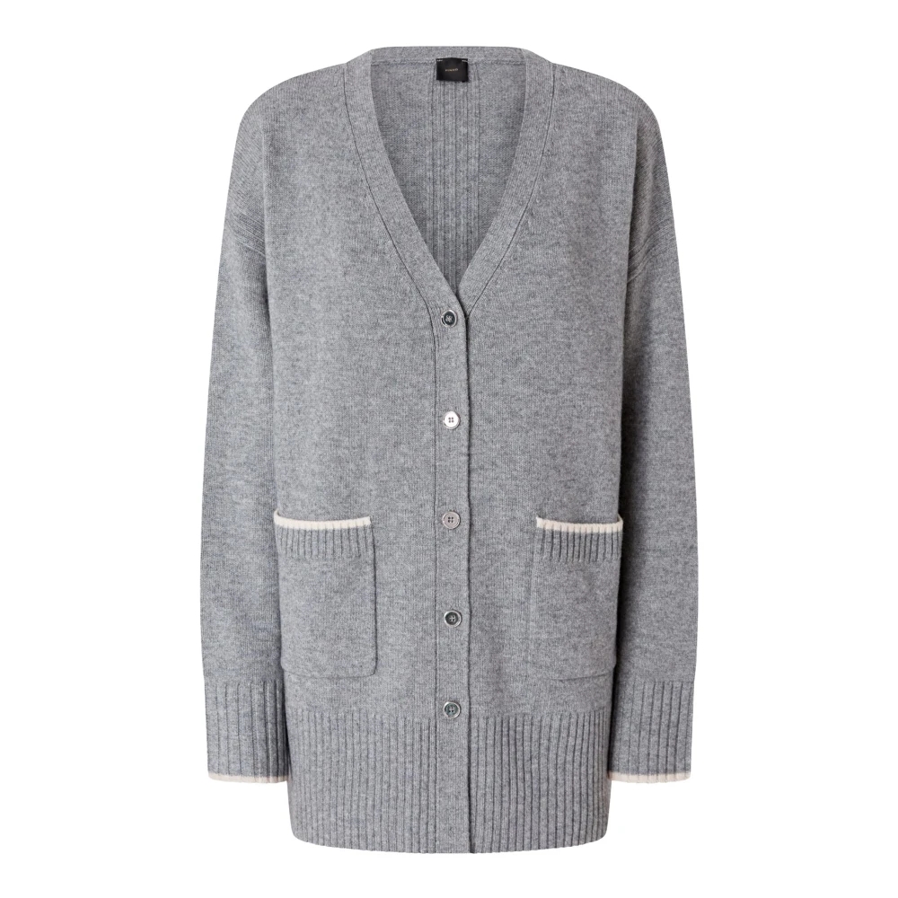 Pinko , Cardigans, Female, Gray, M, Tasmania Cardigan - Image 2