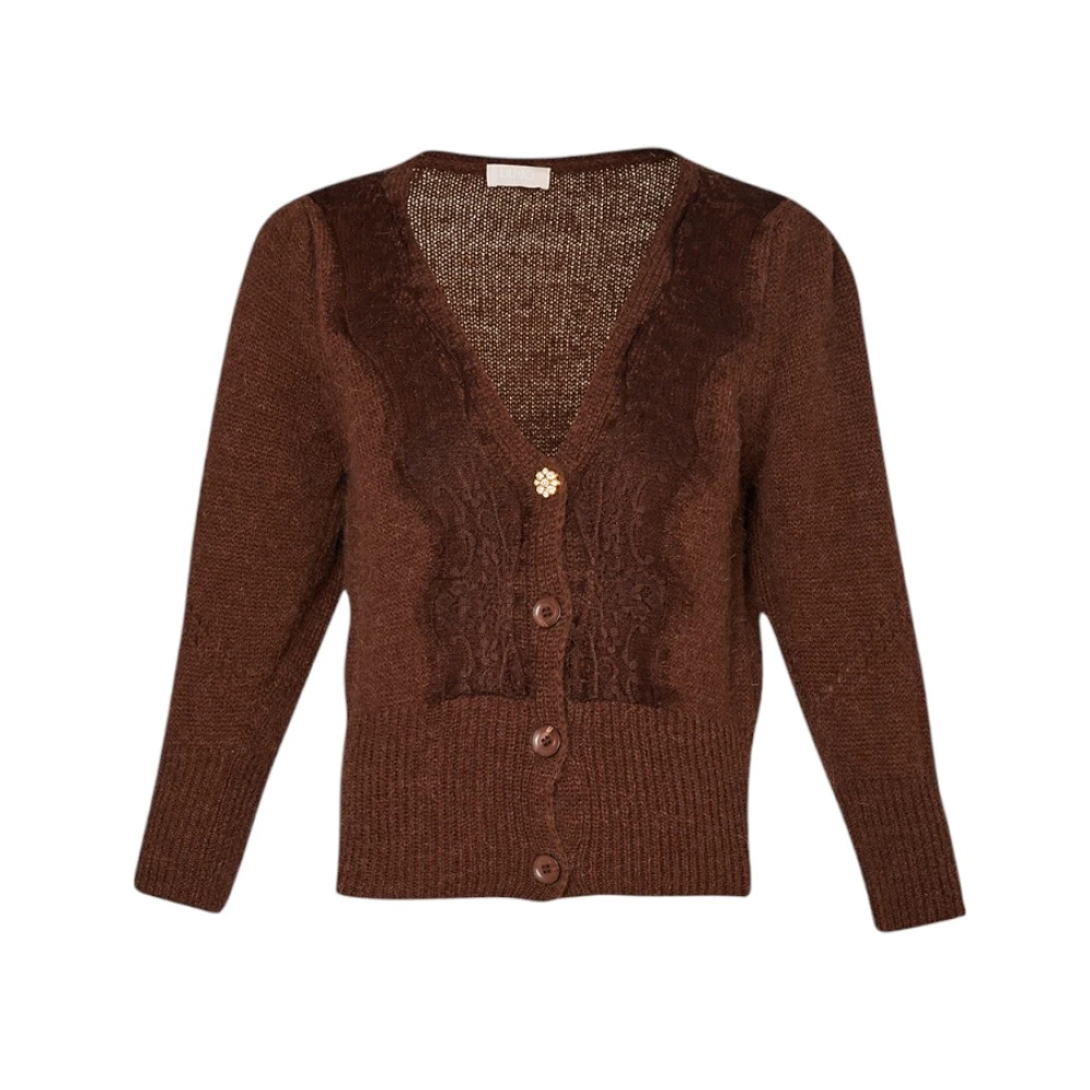 Liu Jo Stijlvolle Gebreide Top Brown Dames