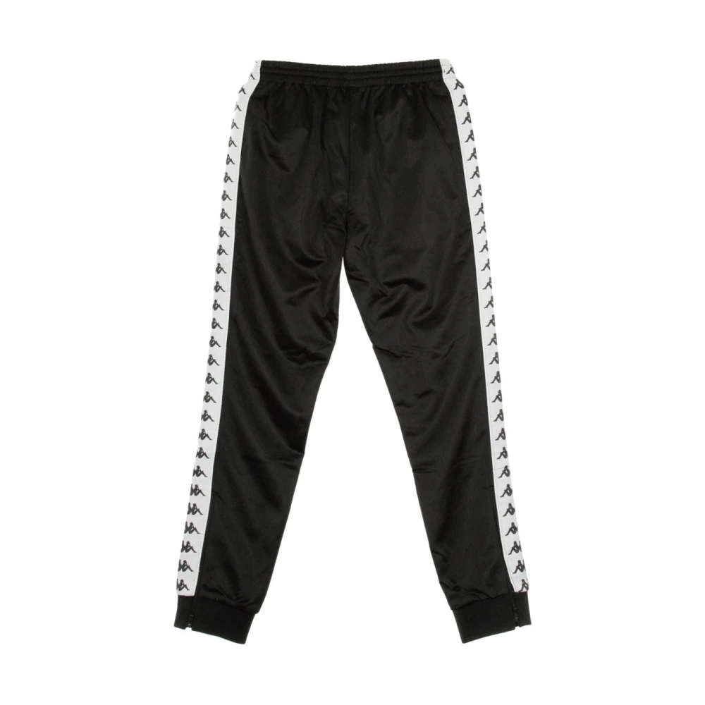 Kappa Slim Heren Trainingsbroek Zwart Wit Black Heren