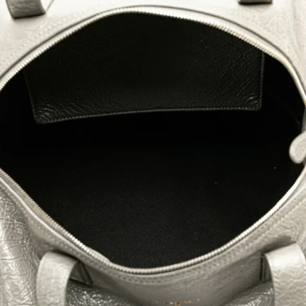 Balenciaga Vintage Pre-owned Leather handbags Gray Dames