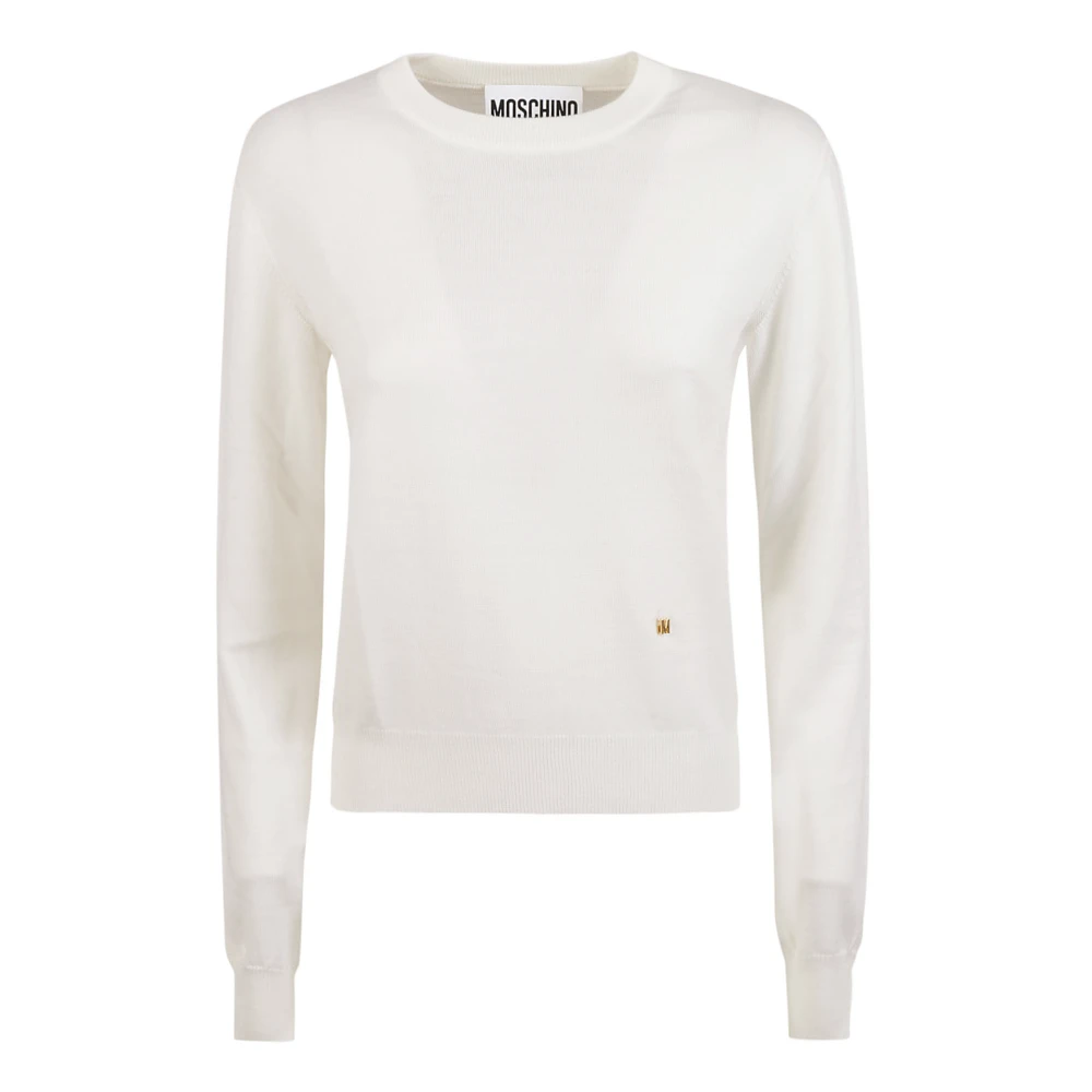 Moschino Witte Sweaters voor een stijlvolle look White Dames