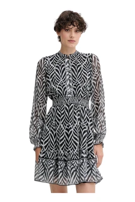Nyra Button Printed Mini Dress