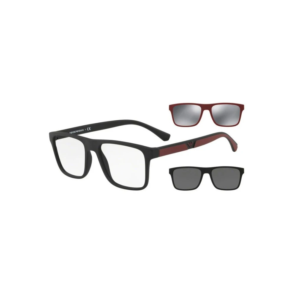 Emporio Armani Unisex Svart Stilrena Glasögon