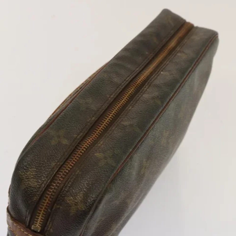Louis Vuitton Vintage Pre-owned Canvas clutches Brown Dames