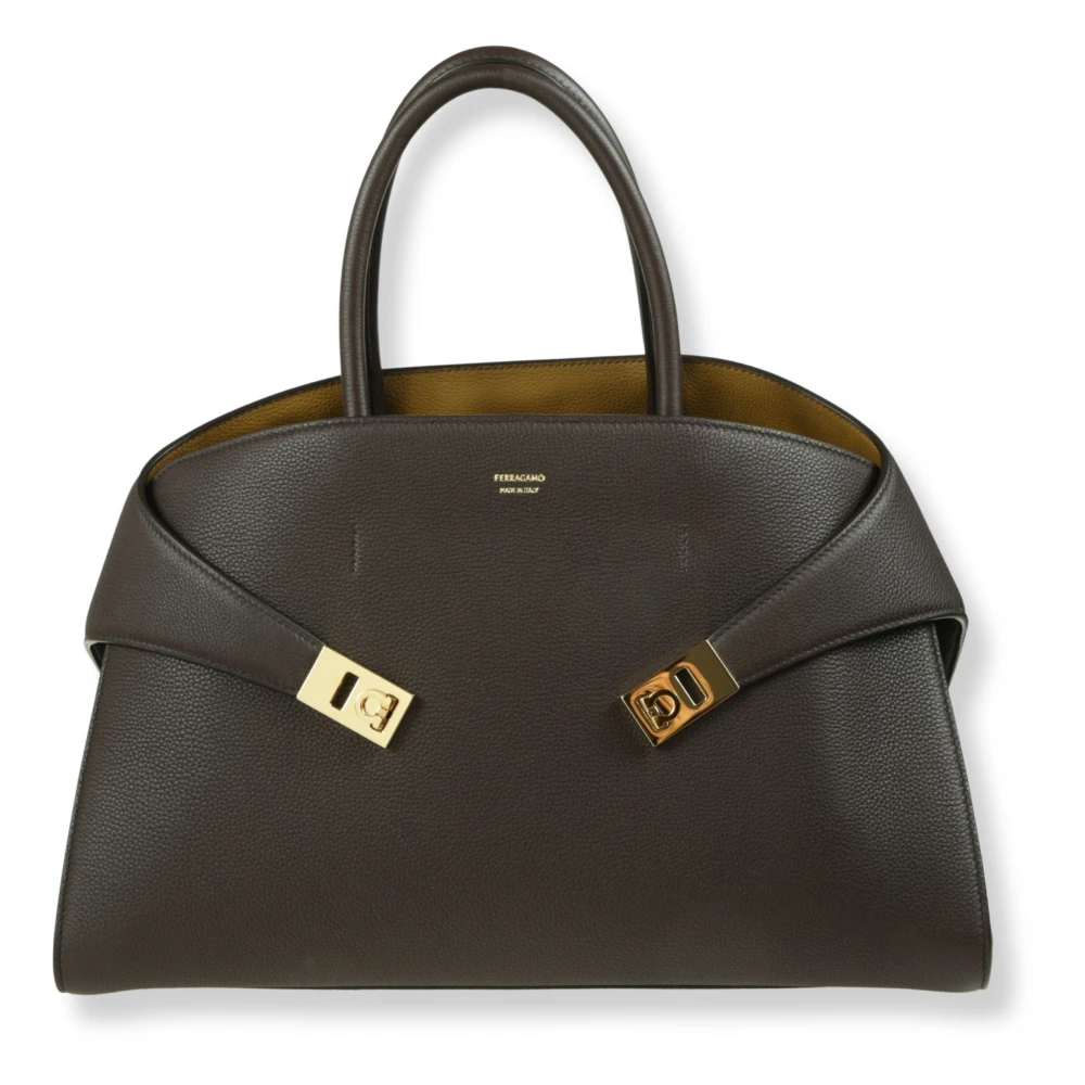 Ferragamo Women's Black Handbags, One Size, Hug Handbag (L)