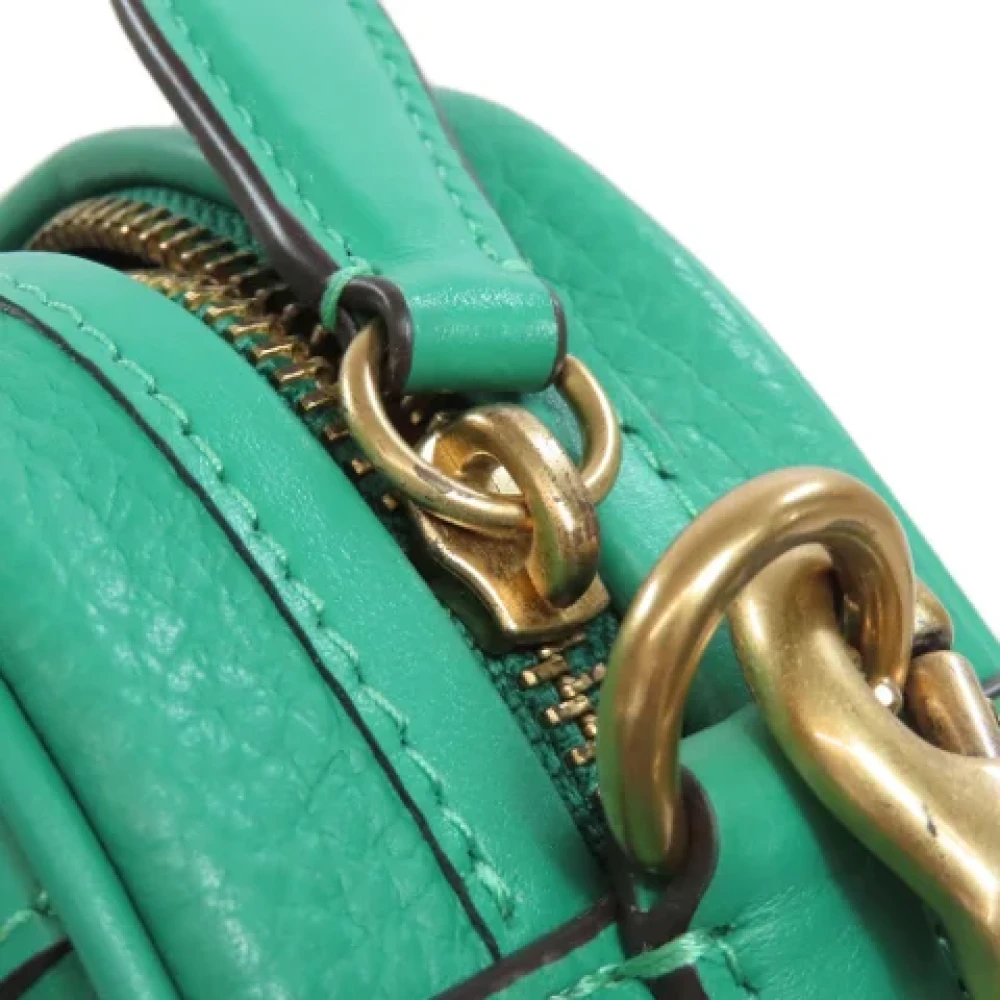 Coach Pre-owned Leather shoulder-bags Green Dames