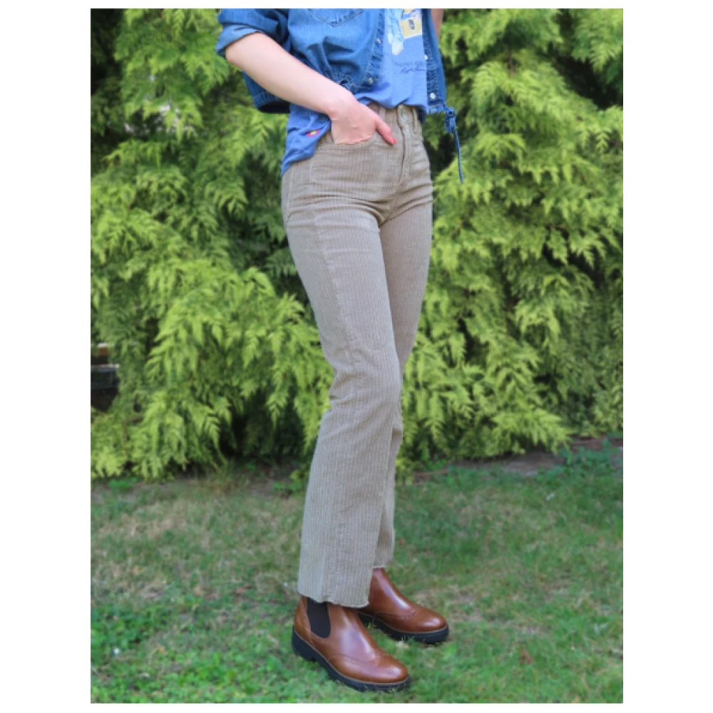 Denim Studio Salomé Corduroy Broek Beige Dames