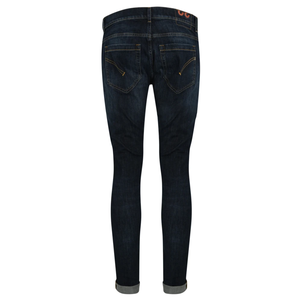 Dondup Donkere denim slim fit broek Blue Heren