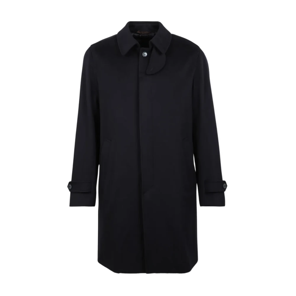 Herno Men's Blue Single-Breasted Coats, 3XL, Impermeabile