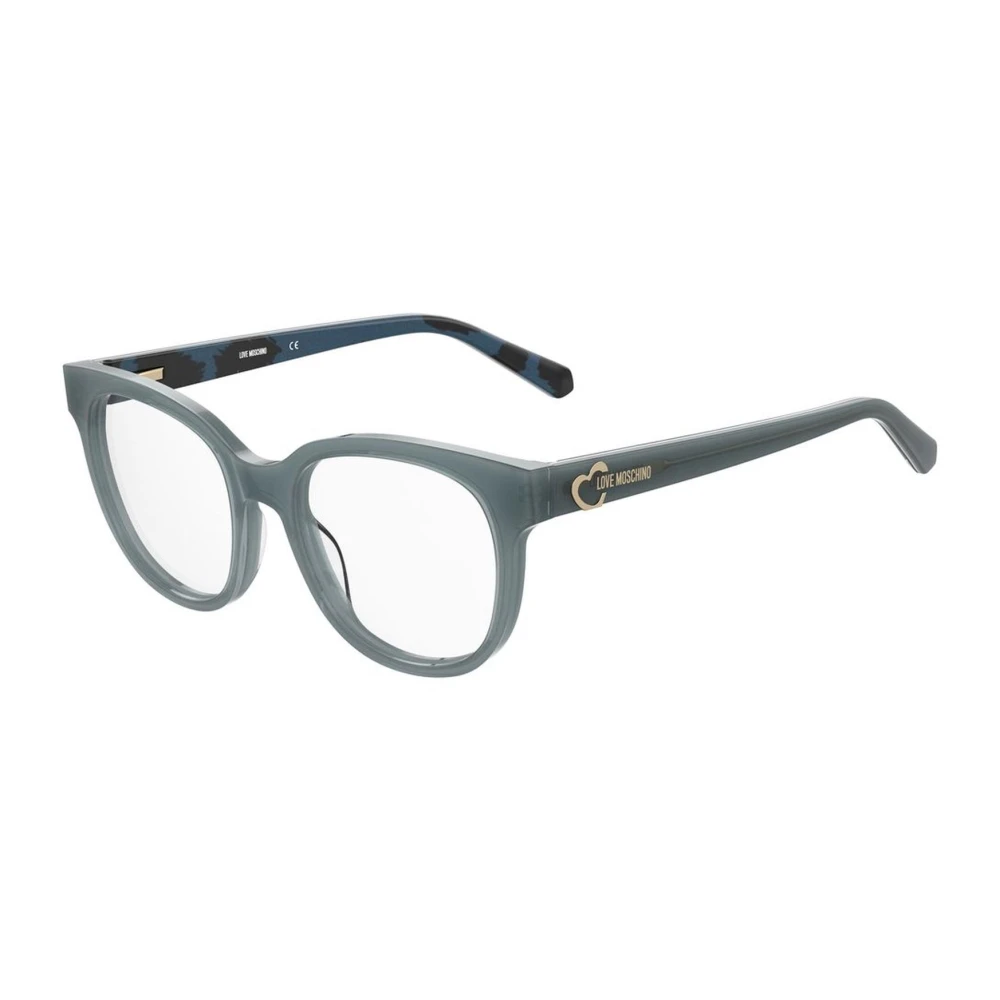 Love Moschino Blauwe Acetaatframe Bril met 51mm Lens Blue Dames