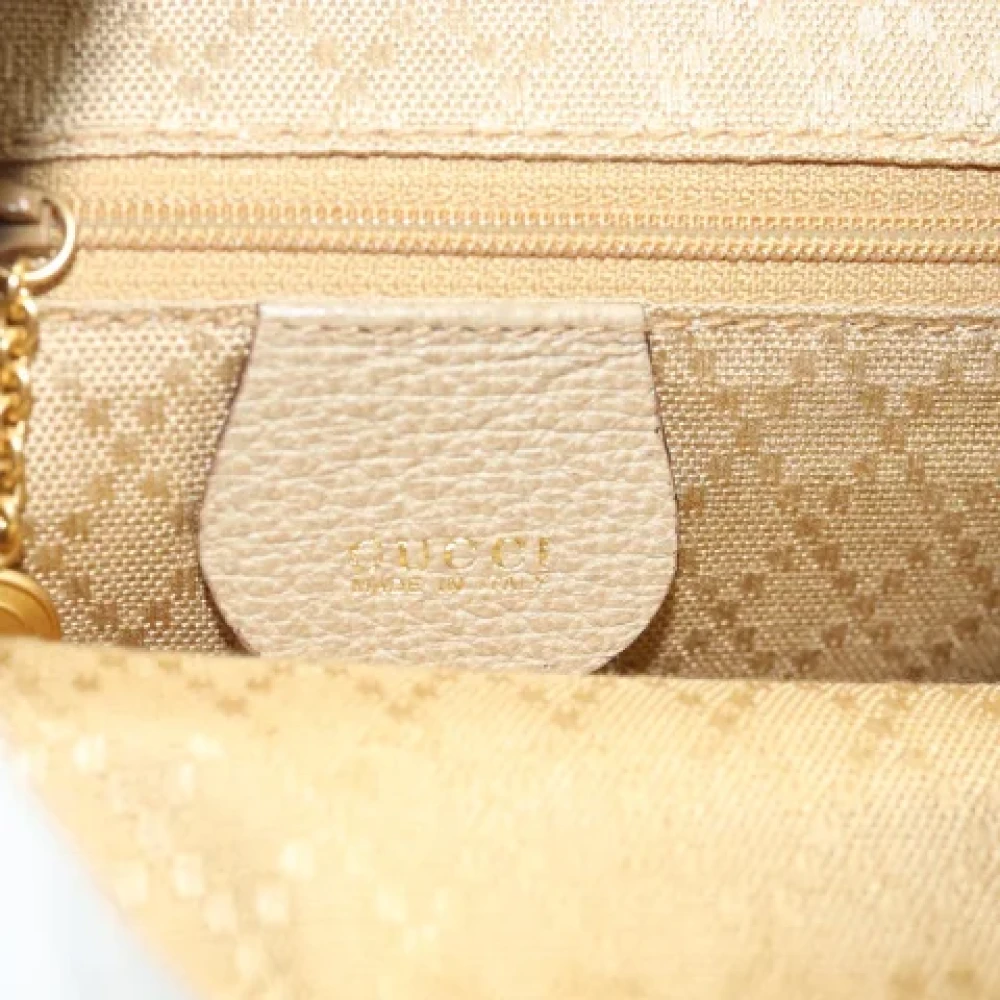Gucci Vintage Pre-owned Suede backpacks Beige Dames