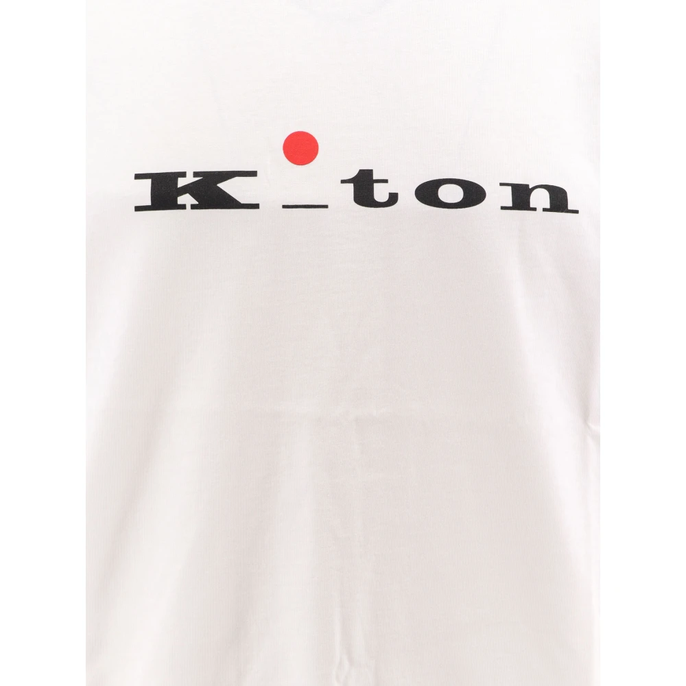 Kiton T-Shirts White Heren