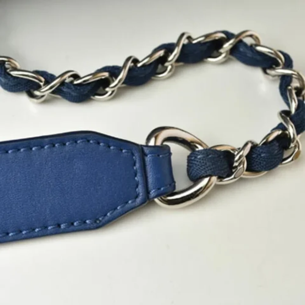 Chanel Vintage Pre-owned Fabric chanel-bags Blue Dames