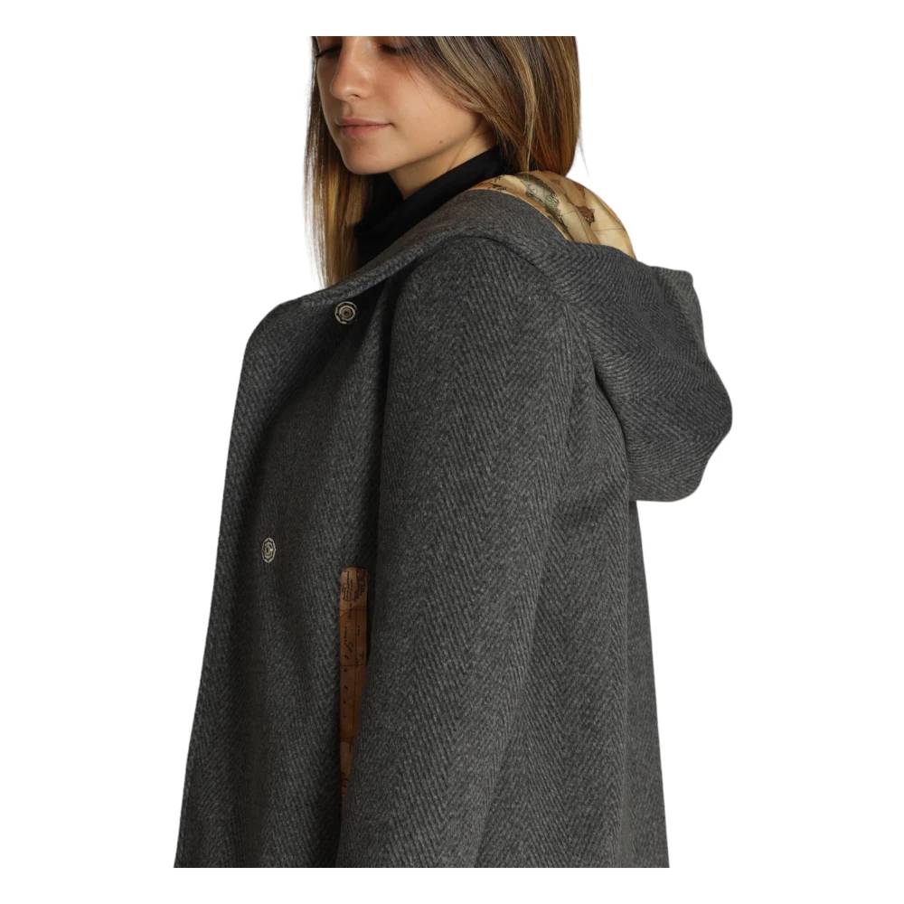 Alviero Martini 1a Classe Tijdloze Antraciet Blouson Jas Gray Dames