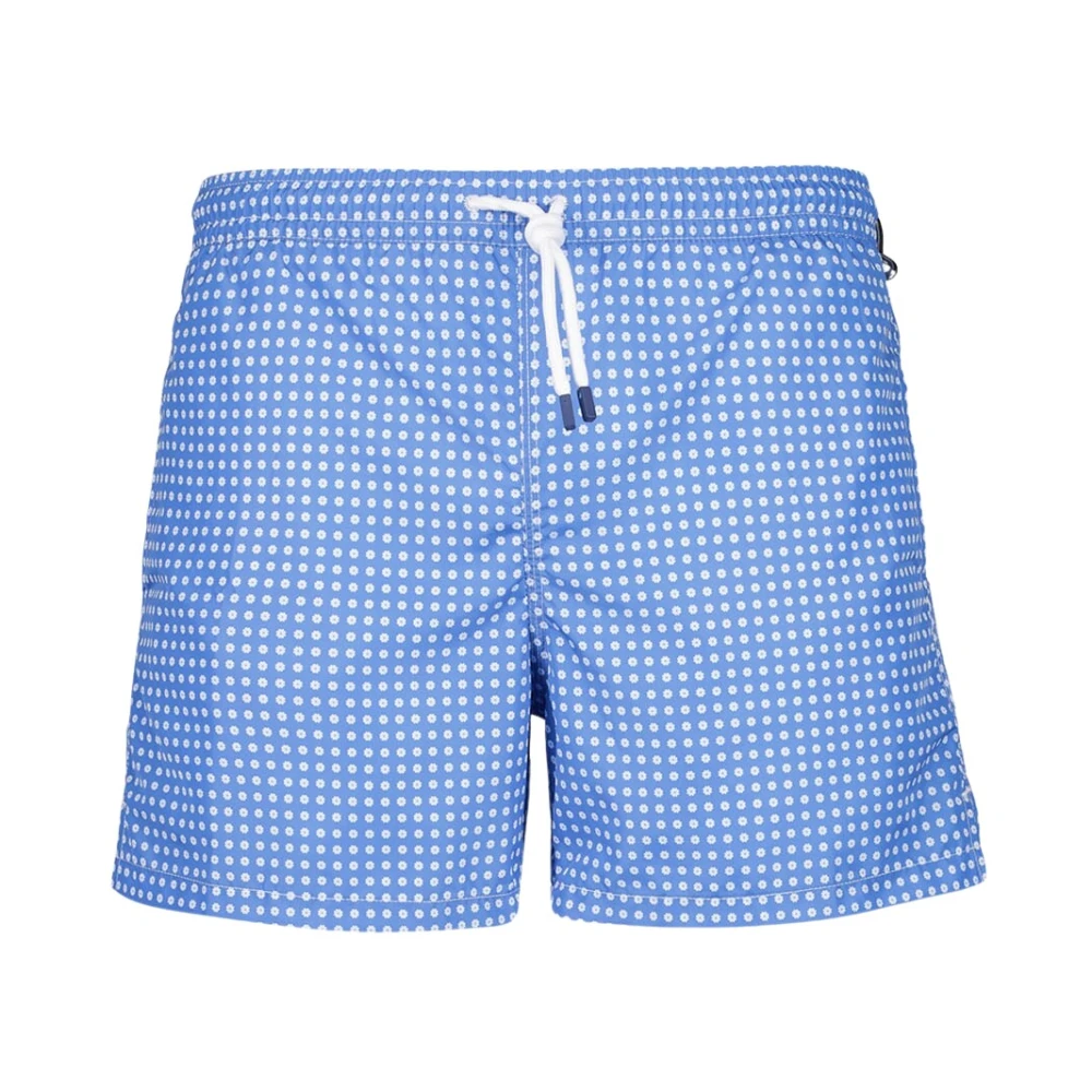 Fedeli Men's Blue Beachwear, 3XL, Dotted Swim Trunks