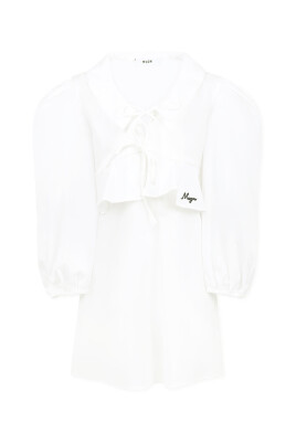 elegante-robe-en-popeline-de-coton-blanche