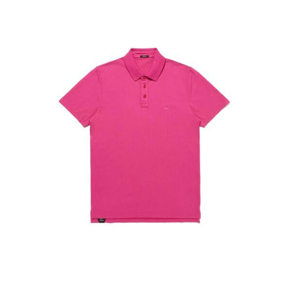 Denham Polo Shirt Pink Heren