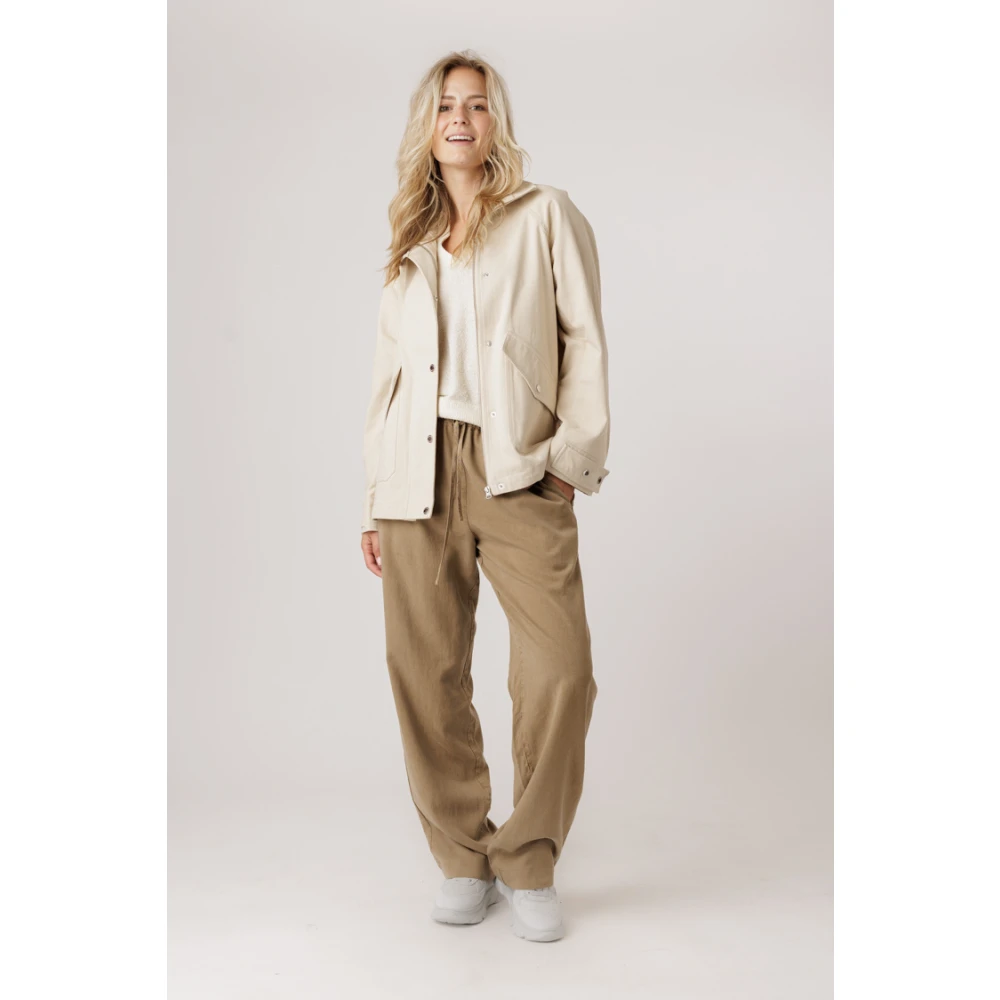 Samsøe Denim Jacket Solitary Star Beige Dames