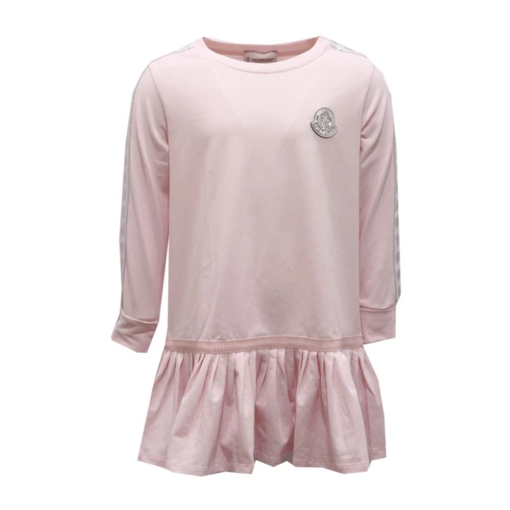 Moncler Pink Dresses, Female, 6 Y, Vestito Cotton Dress