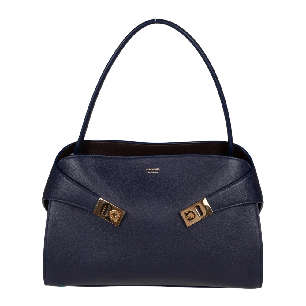 Ferragamo Donna Blu Borsa A Mano Piccola Hug - Immagine 2