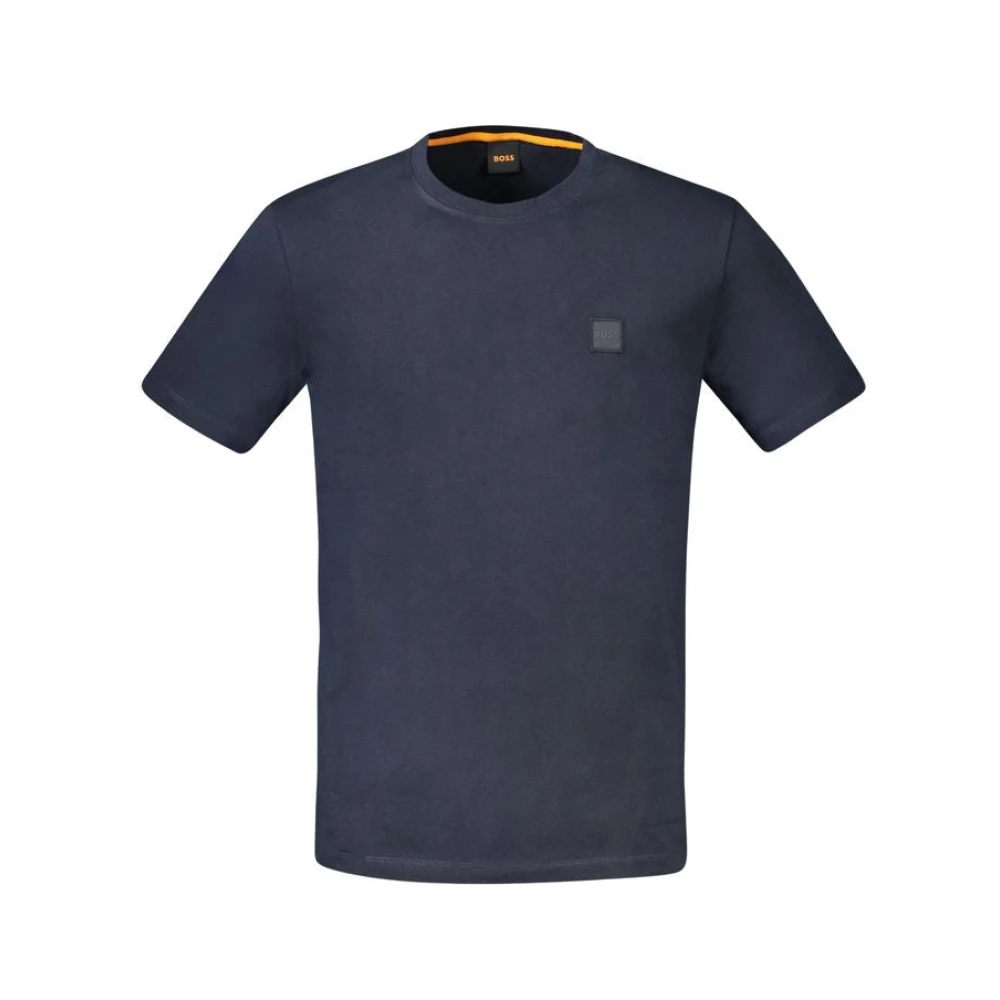 Hugo Boss Blauw Katoenen T-Shirt Blue Heren