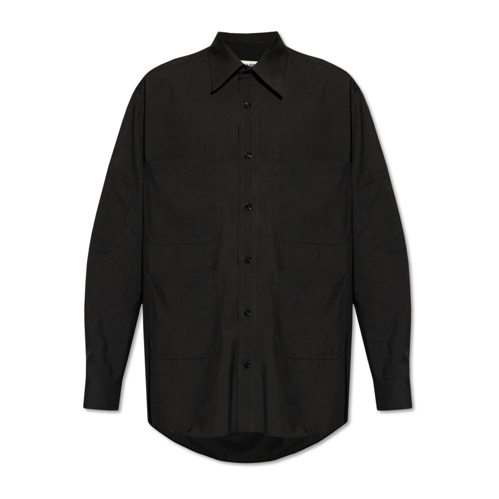 MM6 Maison Margiela Oversized shirt Black Heren