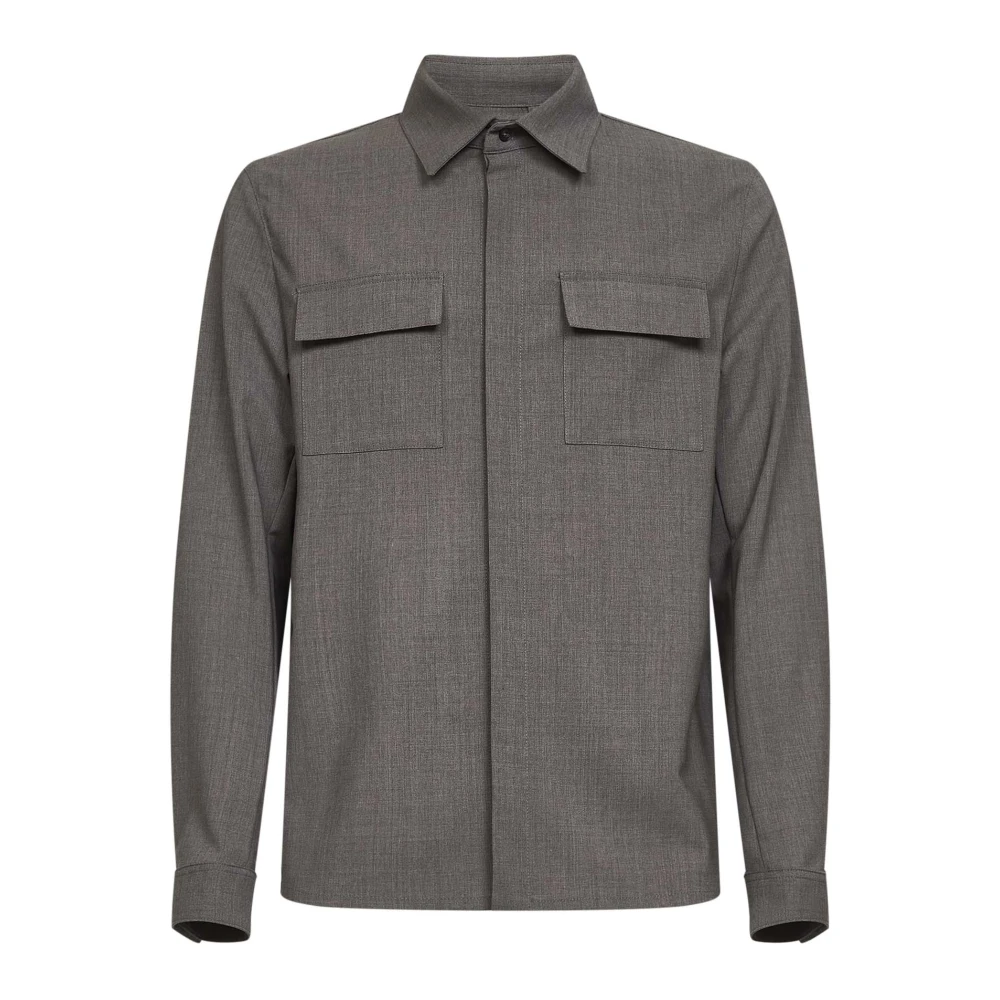 Herno Men's Gray Light Jackets, M, Light Jacket