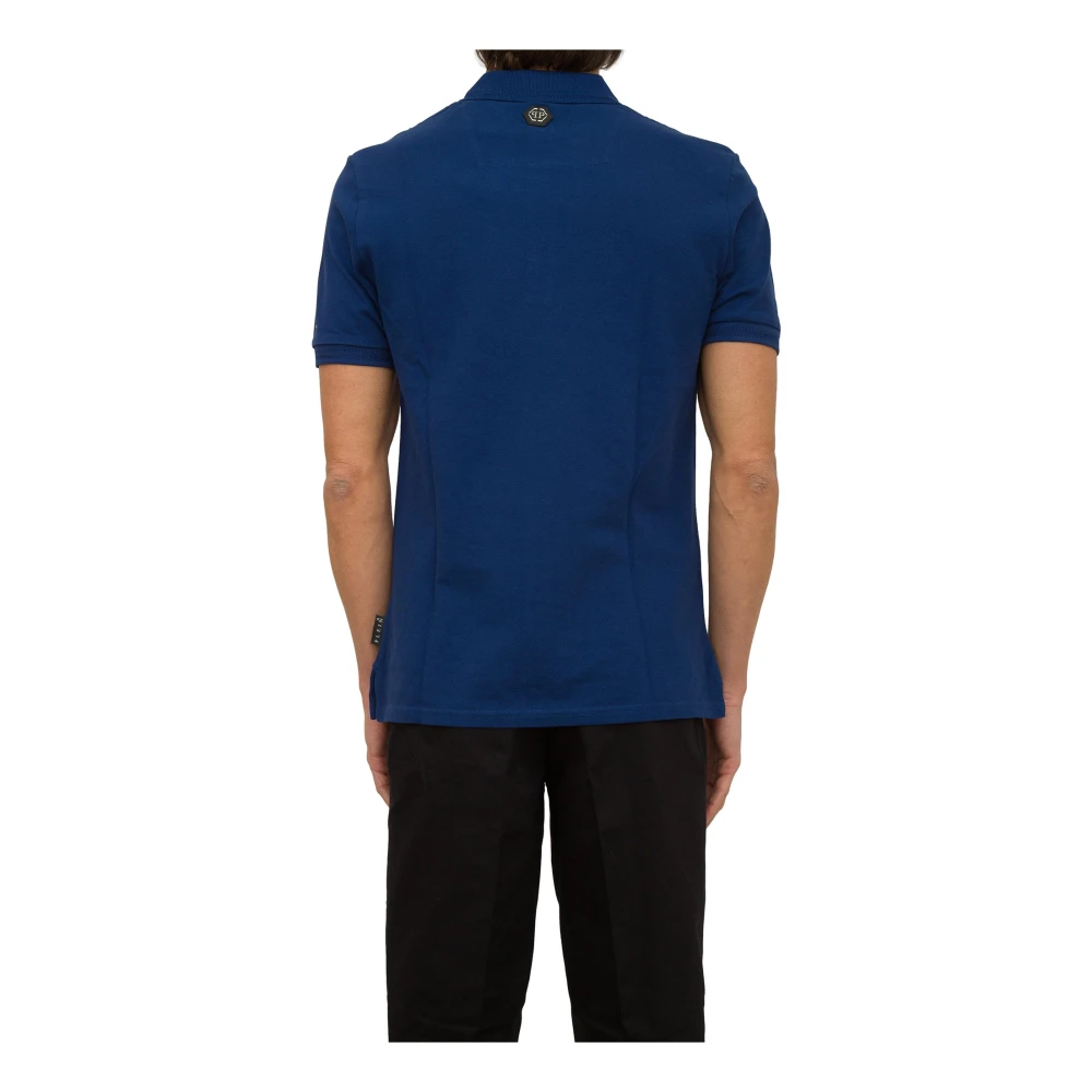 Philipp Plein Polo Shirts Blue Heren