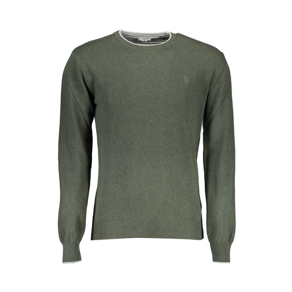 U.s. Polo Assn. Men's Green Wool Sweater