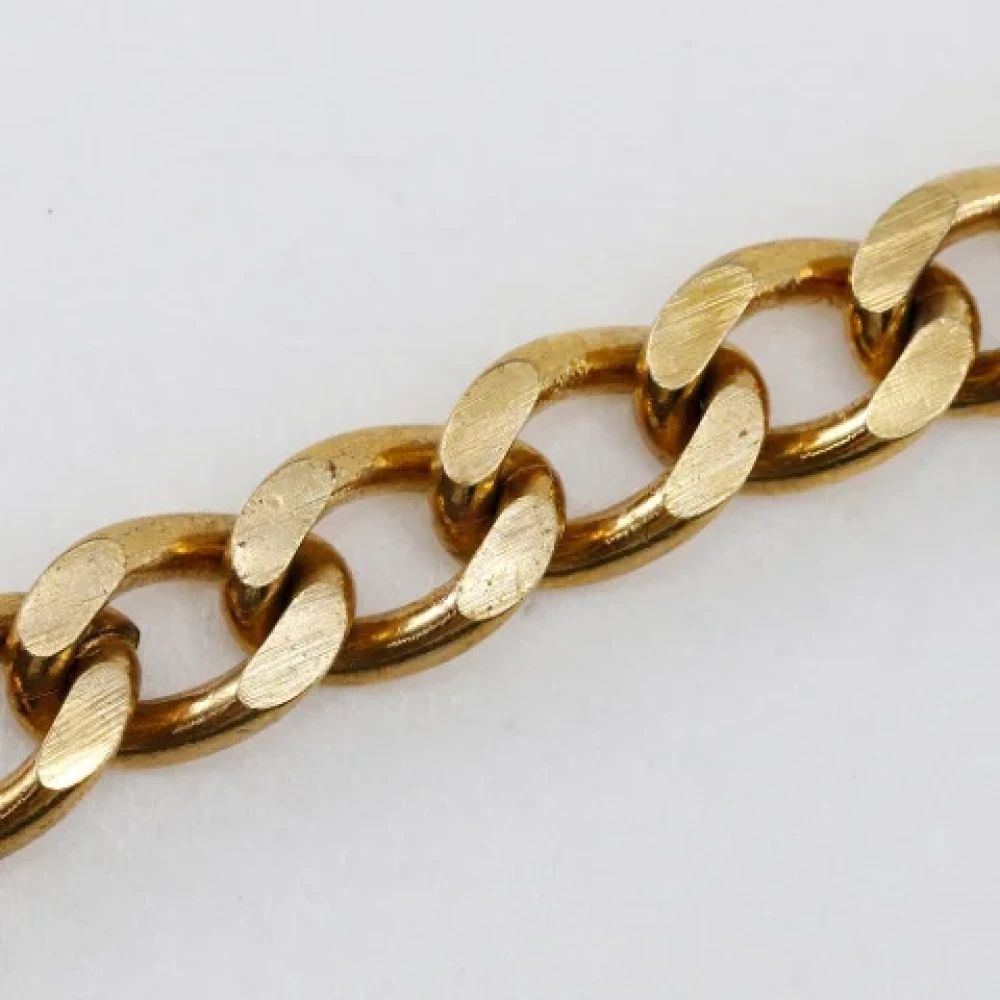 Chanel Vintage Pre-owned Metal key-holders Yellow Dames