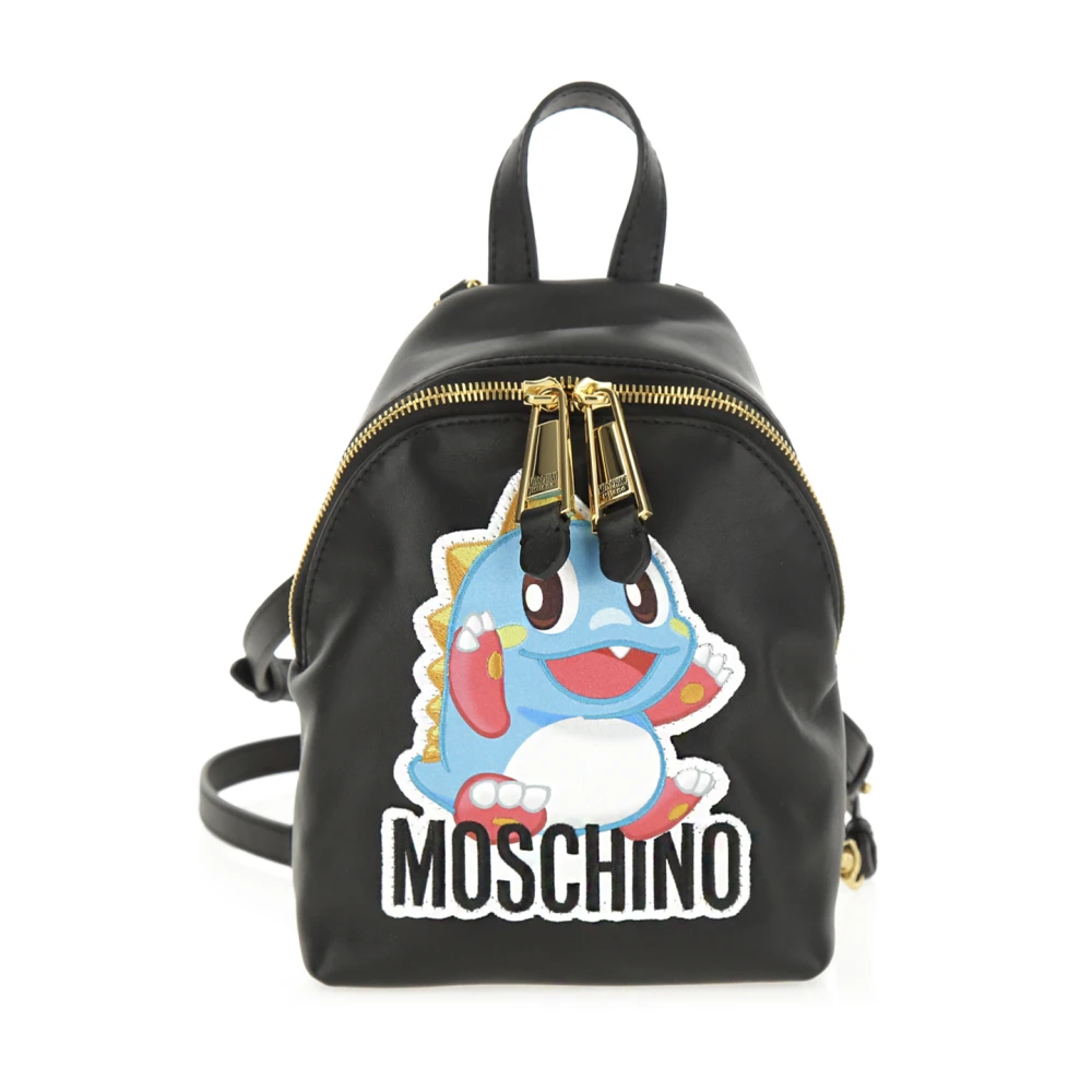 Moschino Drake Mini Ryggsäck Black, Dam