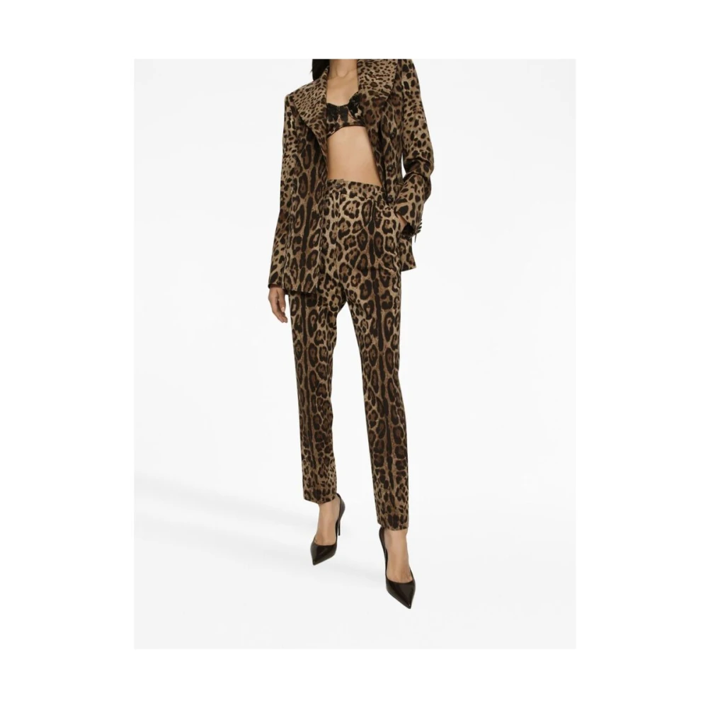 Dolce & Gabbana Slim-fit Trousers Brown Dames