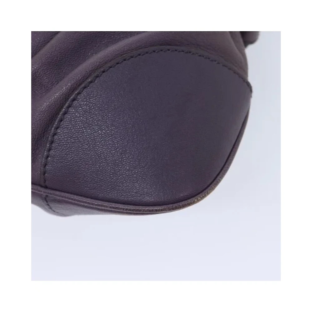 Salvatore Ferragamo Pre-owned Leather handbags Purple Dames