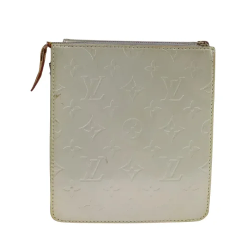 Louis Vuitton Vintage Pre-owned Leather pouches Beige Dames