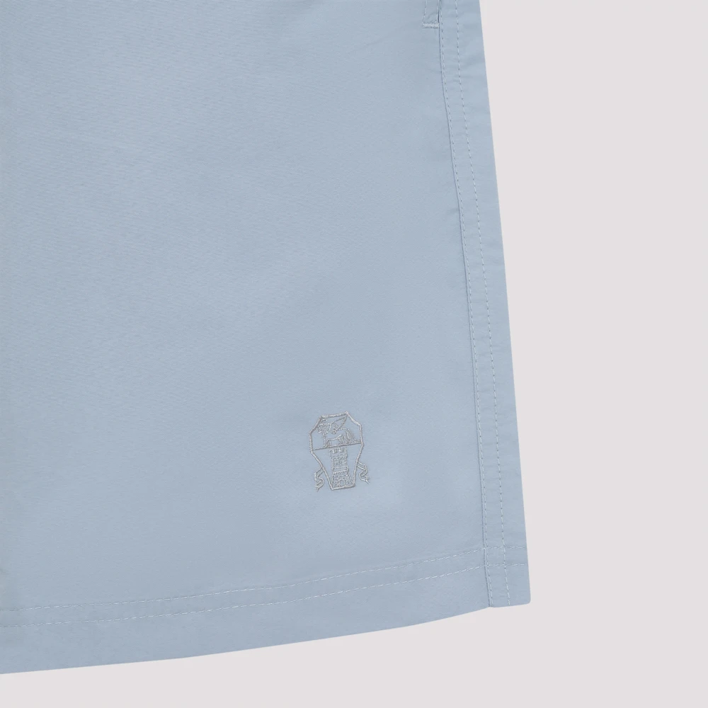 BRUNELLO CUCINELLI Blauwe zwemkleding voor mannen Blue Heren