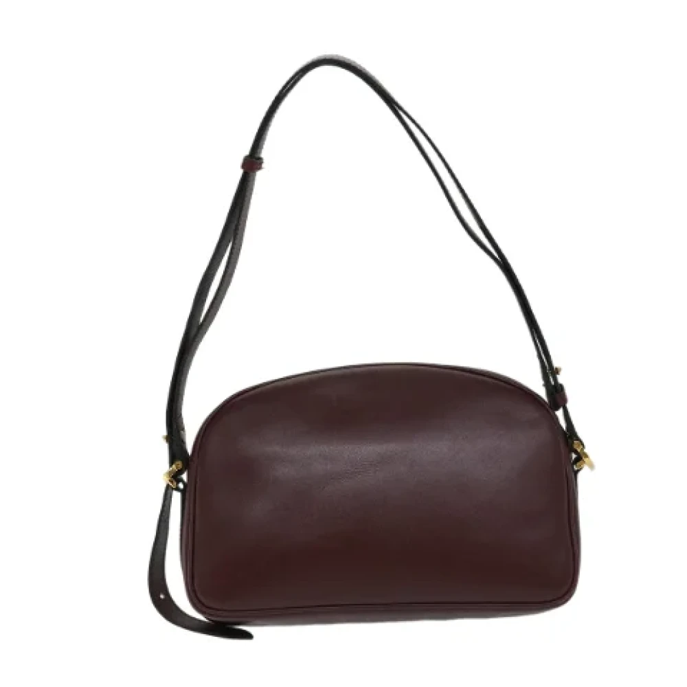 Cartier Vintage Pre-owned Leather shoulder-bags Red Dames