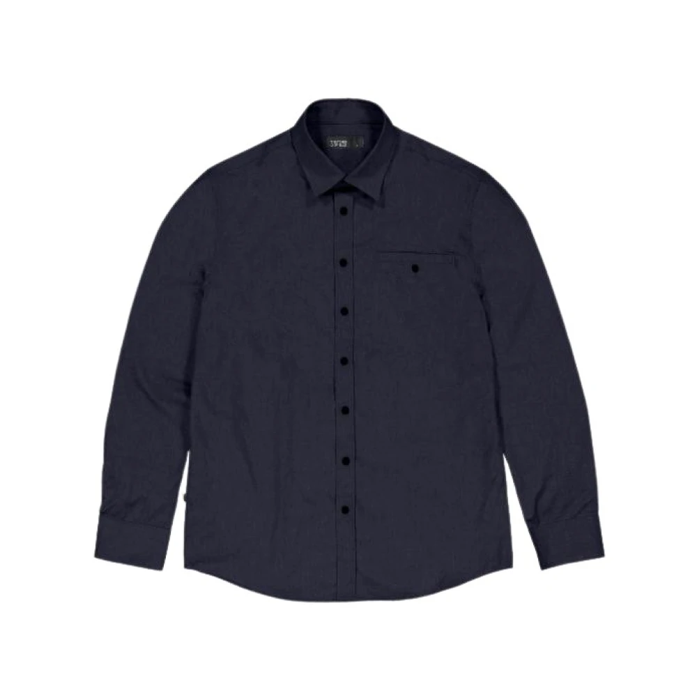 Butcher of Blue Diep Flanellen Overhemd Blue Heren