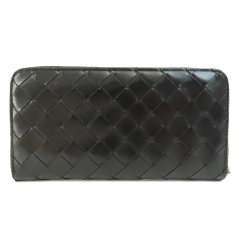 Bottega Veneta Vintage Pre-owned Leather wallets Black Dames