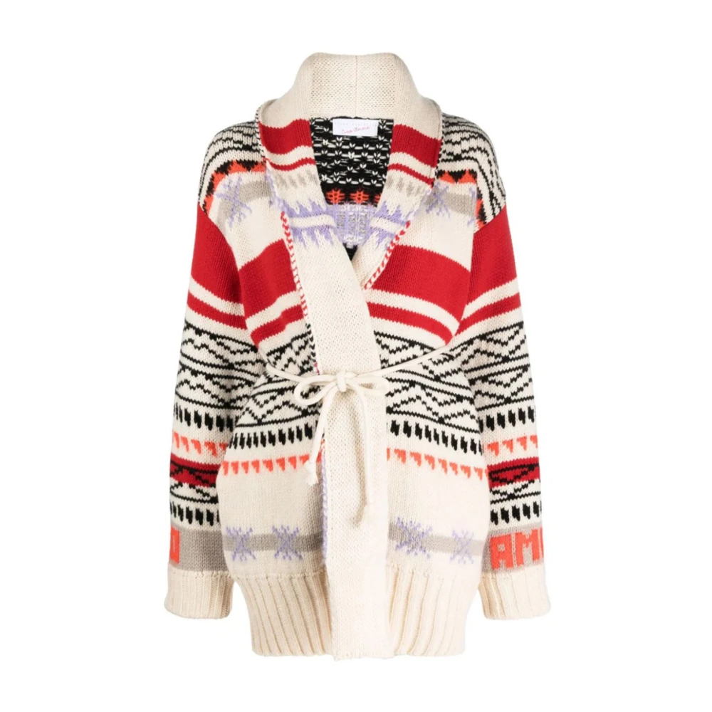 Giada Benincasa Gebreid Patroon Cardigan Beige Dames