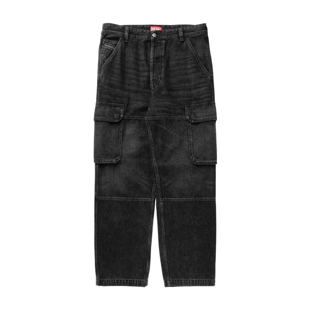 Diesel Cargo Utility Jeans Black, Herr