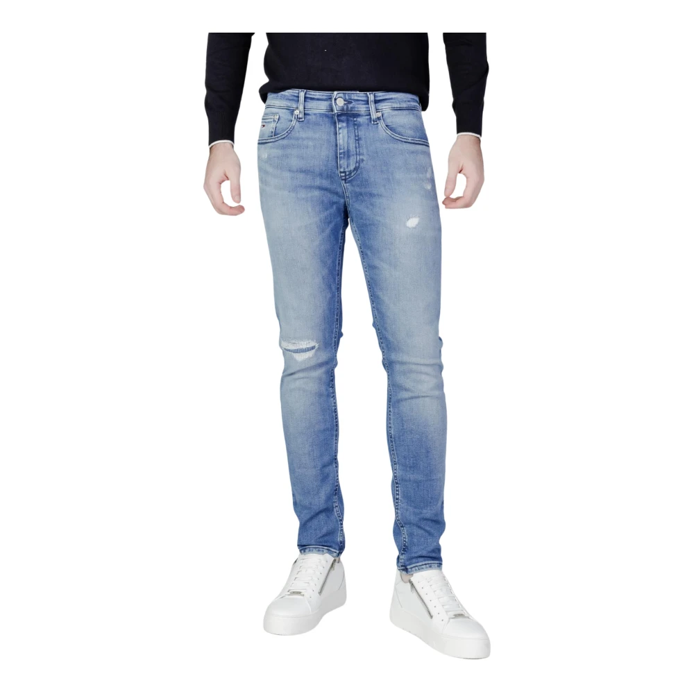 Tommy Jeans Regenerative Cotton Tapered Jeans Blue Heren